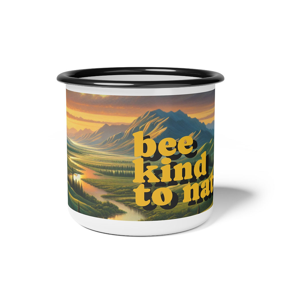 Thumbnail: LitterBee | Bee Kind To Nature Enamel Camping Mug