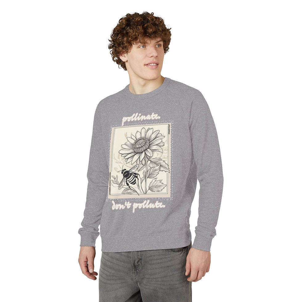 Thumbnail: LitterBee Pollinate. Don't Pollute | Unisex Sweatshirt
