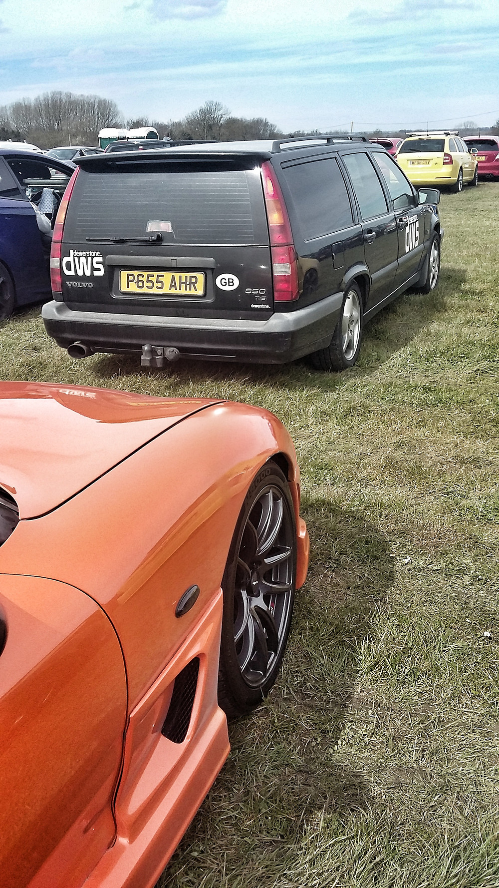 Volvo 850 T5 and modified Mazda RX7