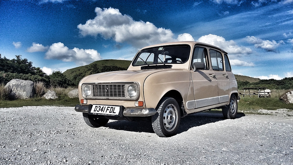 Beige Renault 4 in UK