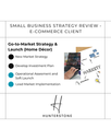 Small Business Strategy Review  - E-commerce Client 