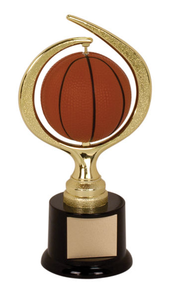 Spinning Soft Basketball Trophy