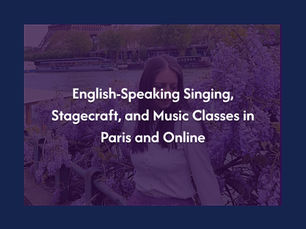 Cours de Musique et de Chant en Anglais à Paris – Technique Vocale, Arts de la Scène et Éducation Musicale pour Adultes et Enfants