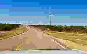 Windmill farm just outside Del Rio