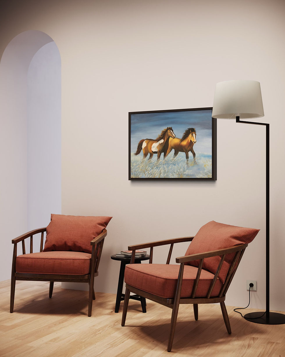 Thumbnail: Galloping together