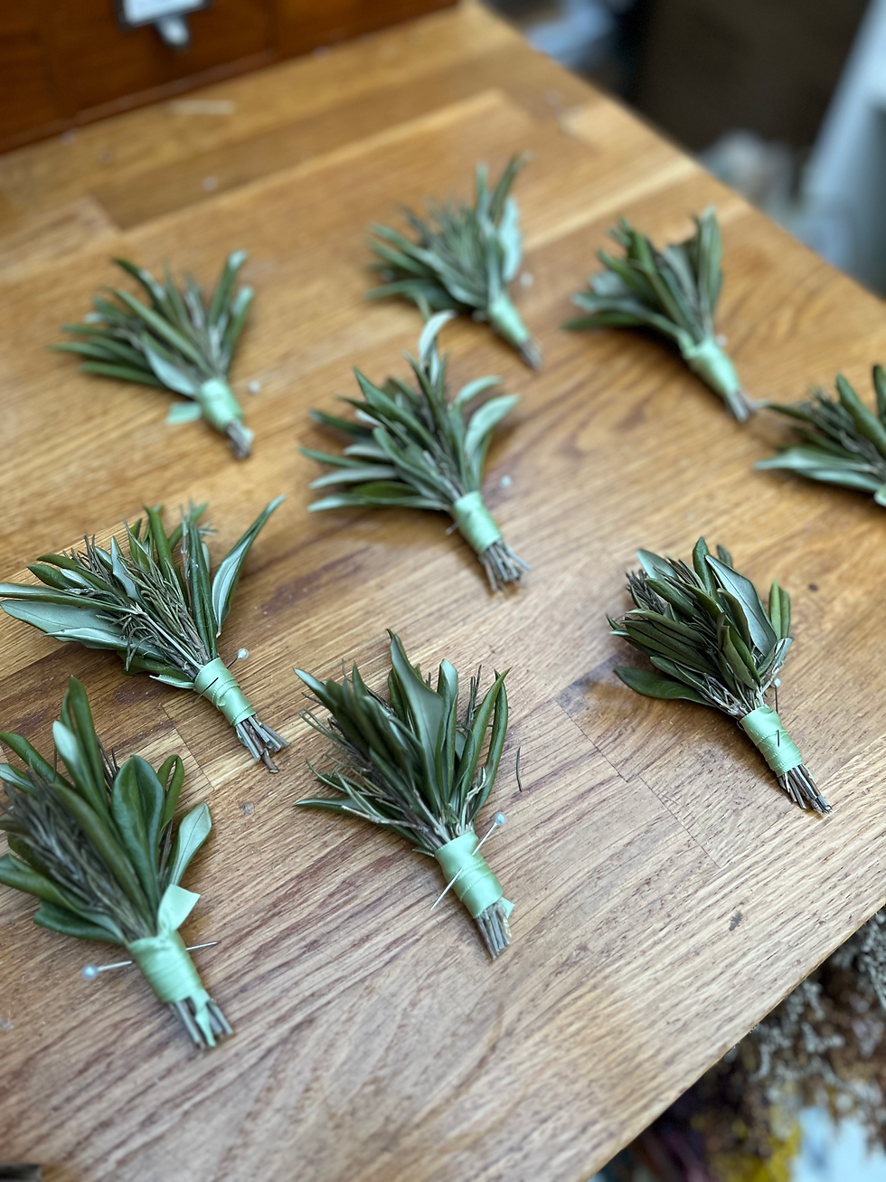 Thumbnail: Olive & Rosemary Boutonnières 
