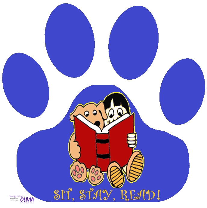 Blue Sit, Stay, Read! logo