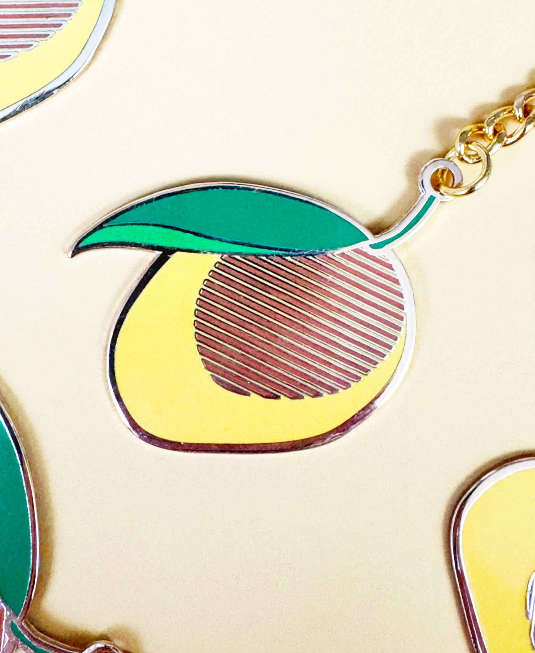 Mango Enamel Keychain 2 inch