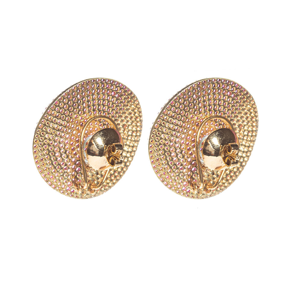 Thumbnail: Ruby Disc Earrings