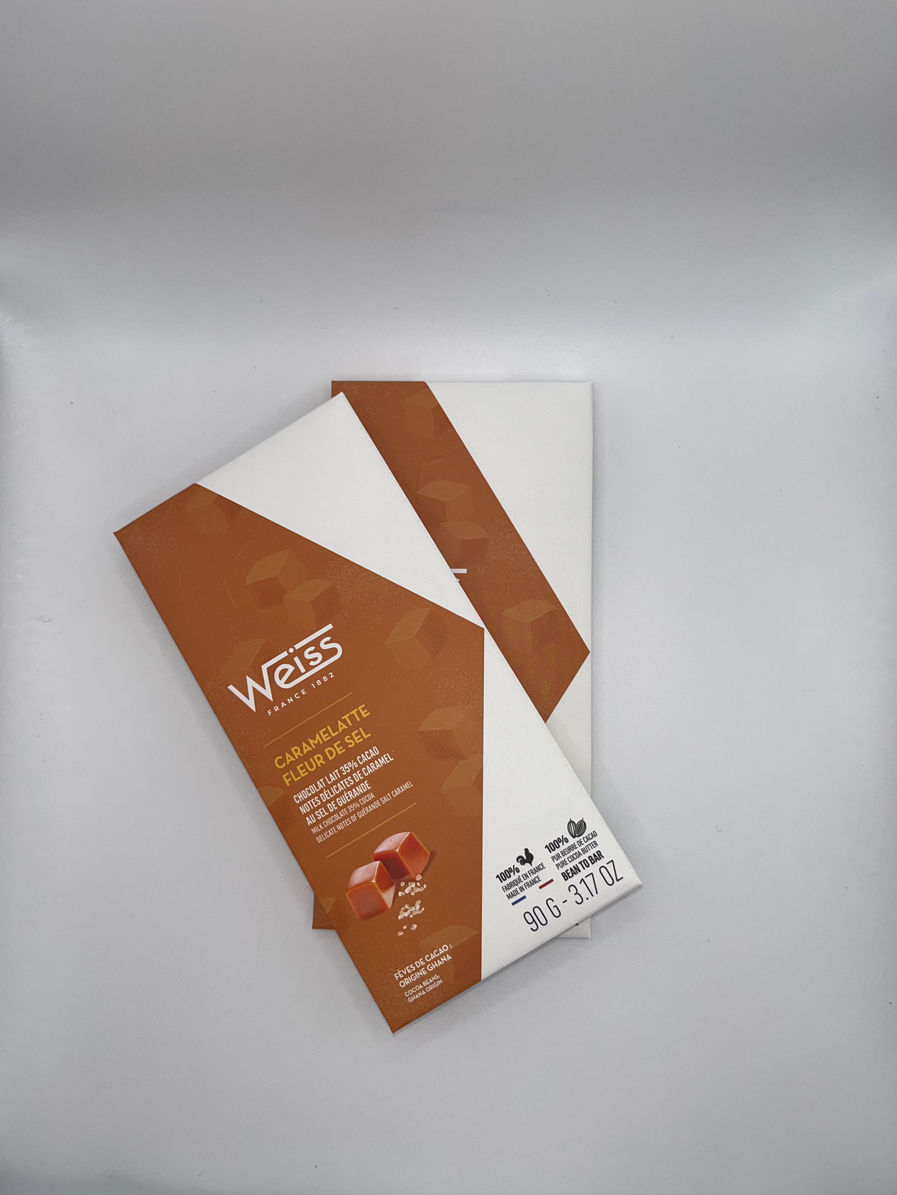 Weiss caramel fleur de sel 35% 90 g
