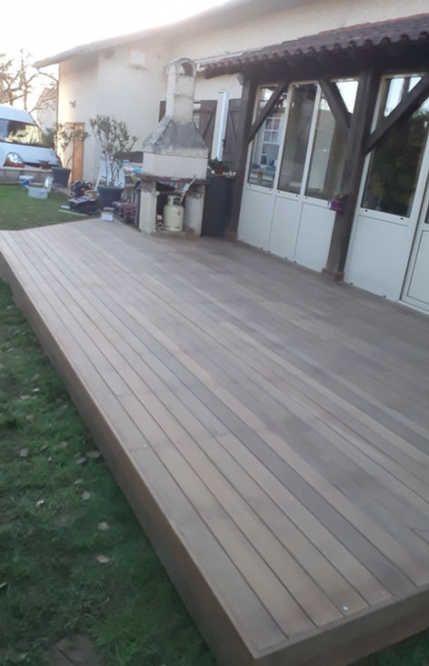 terrasse bois en bois exotique ipé