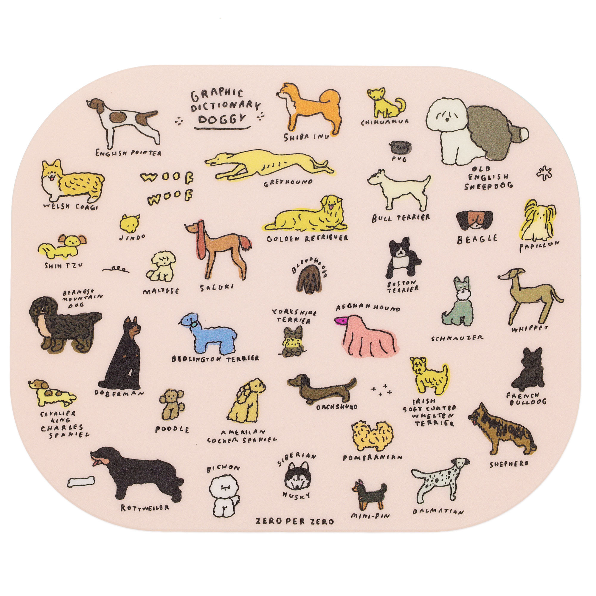 DOG DICTIONARY3 - DOGGY | Mouse pad