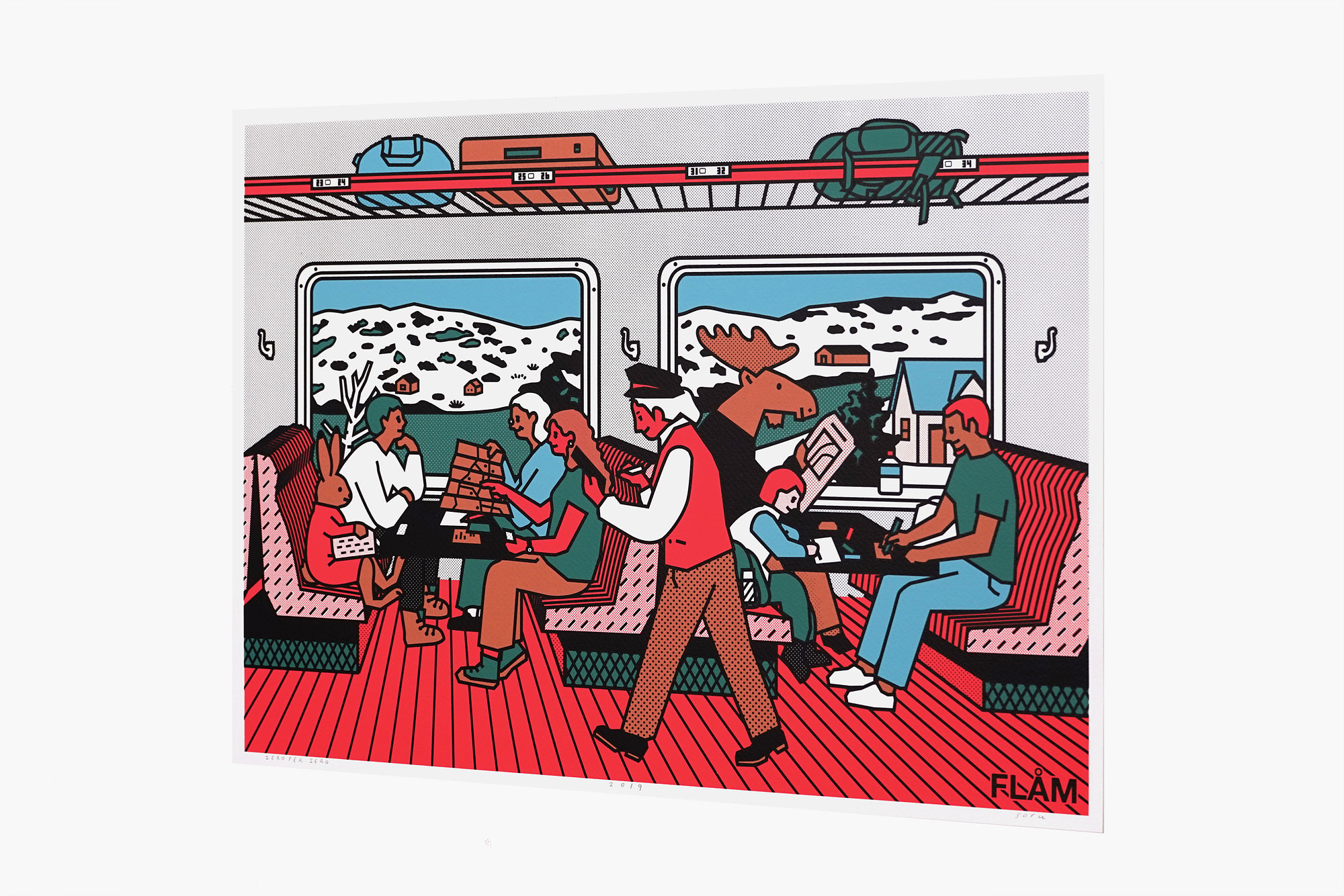 FLÅM 3 | Silkscreen poster