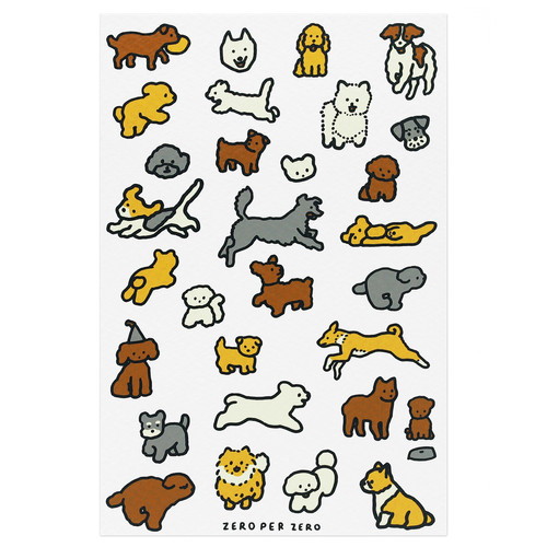 DOG DICTIONARY 2 | Silkscreen Postcard | ZEROPERZERO