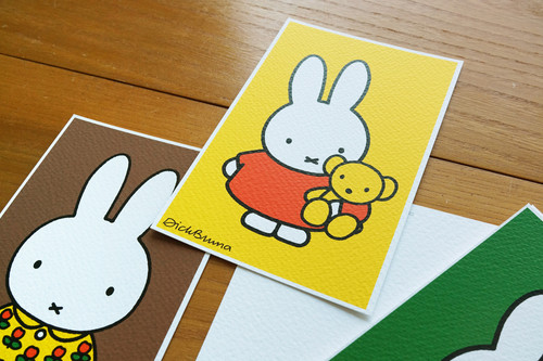 miffy ポスター 2枚セット Miffy | Silkscreen Postcard set | ZEROPERZERO