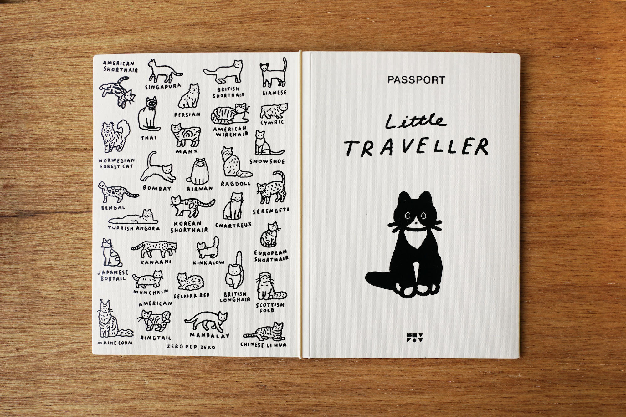 CAT white tuxedo | Passport cover2