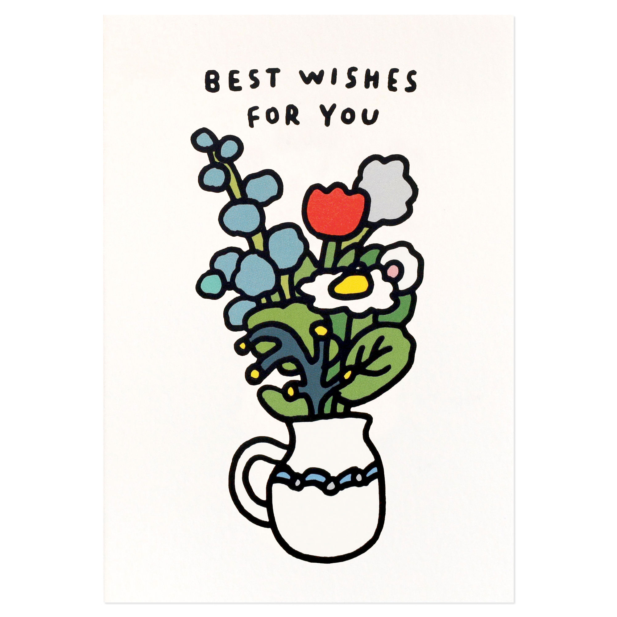 Flower3(best wishes) | Pressed Card