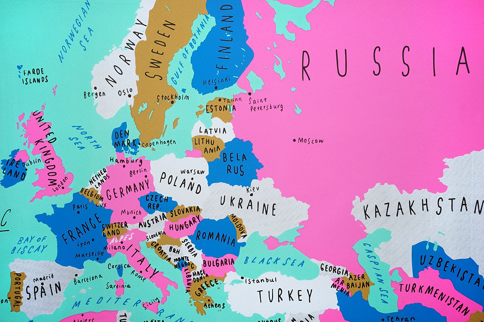 Thumbnail: EUROPE & AFRICA | Silkscreen poster