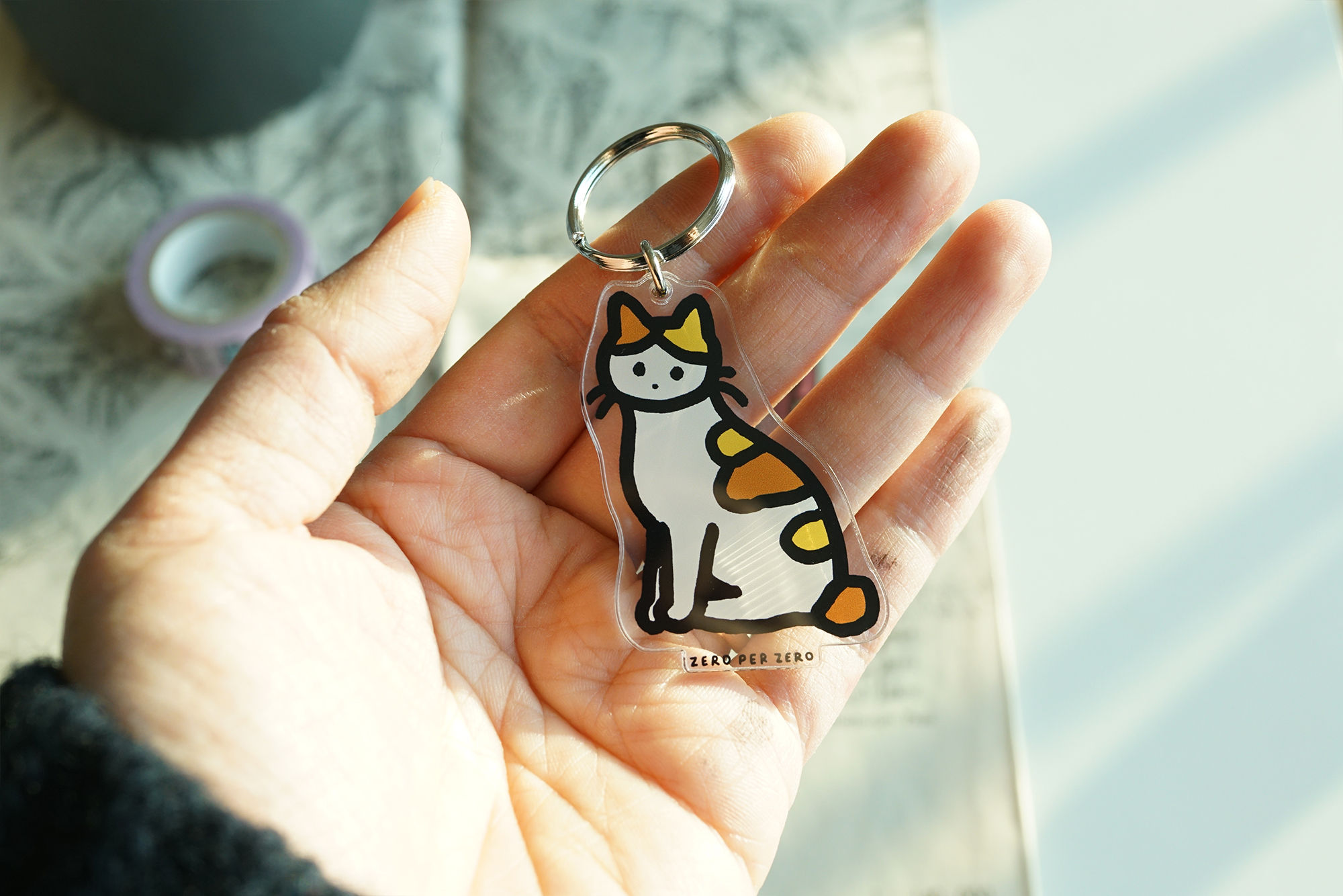 CAT 7S | Stand Up Keyring