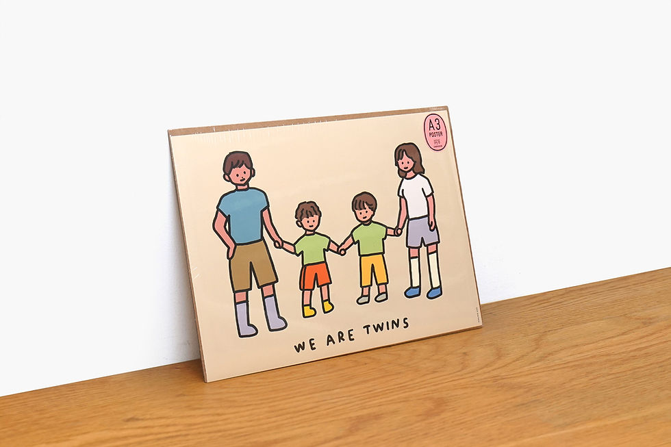 Thumbnail: TWINS FAMILY (BROTHERS) | A3 poster
