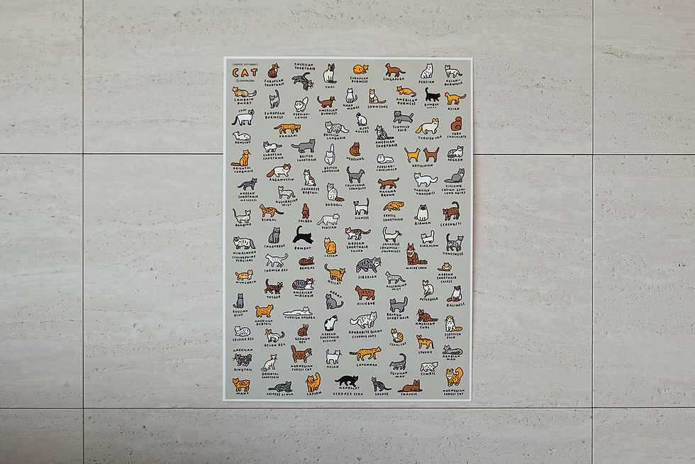 Thumbnail: Cat Dictionary | Silkscreen poster