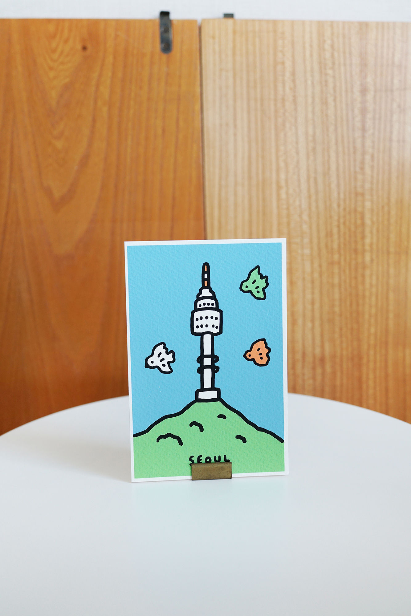 SEOUL TOWER 2022  | Silkscreen Postcard