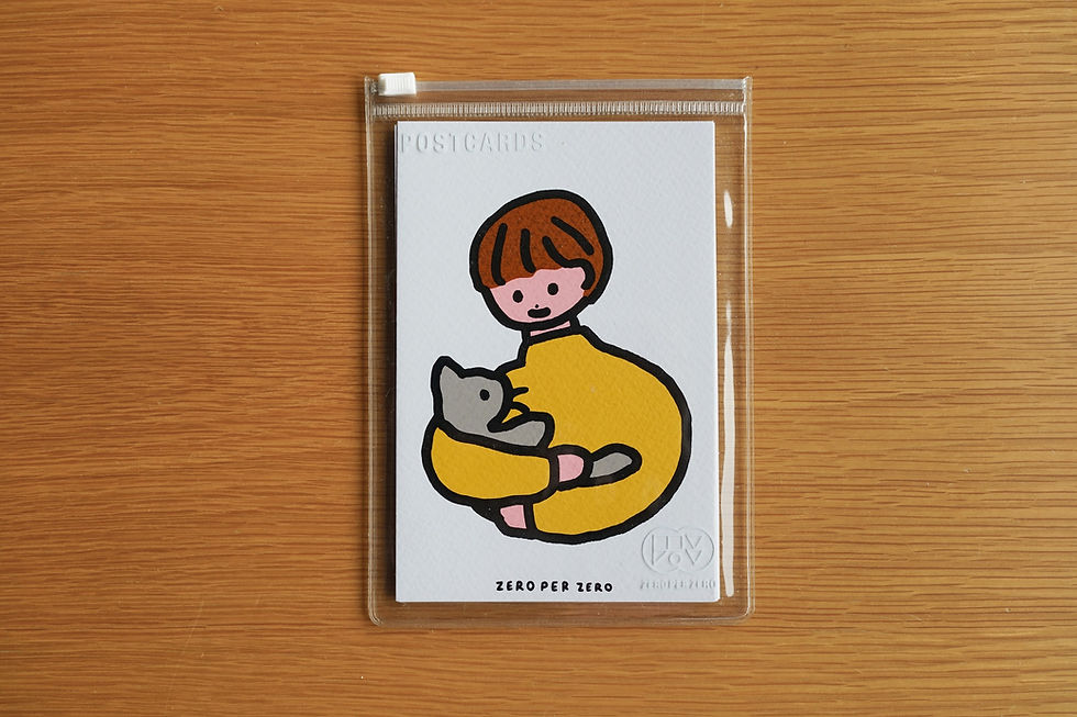 Thumbnail: silk CAT 2 | Silkscreen Postcards Set (6EA)