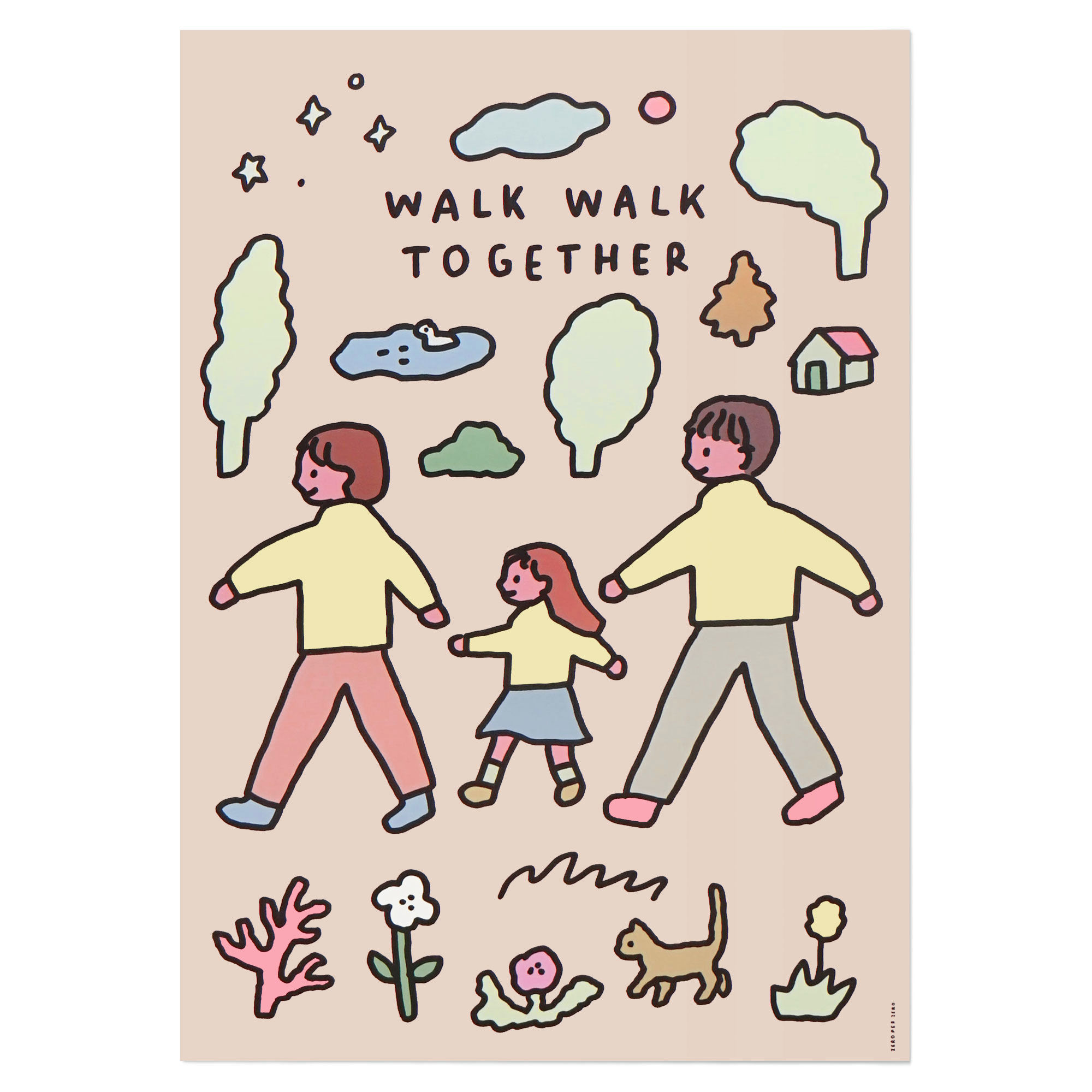 FAMILY WALK WALK | A3 poster