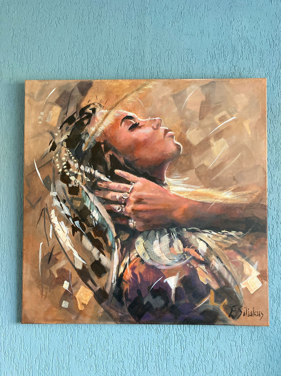 Thumbnail: The painting Bohemian woman with feathers 