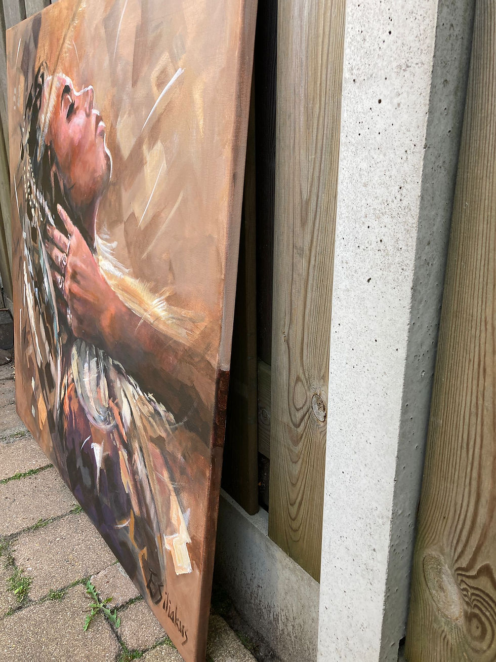 Thumbnail: The painting Bohemian woman with feathers 