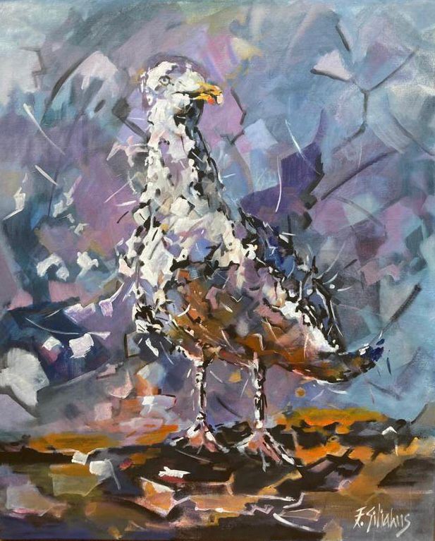 Painting Seagull 