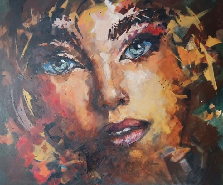 The painting lady hazel green eyes