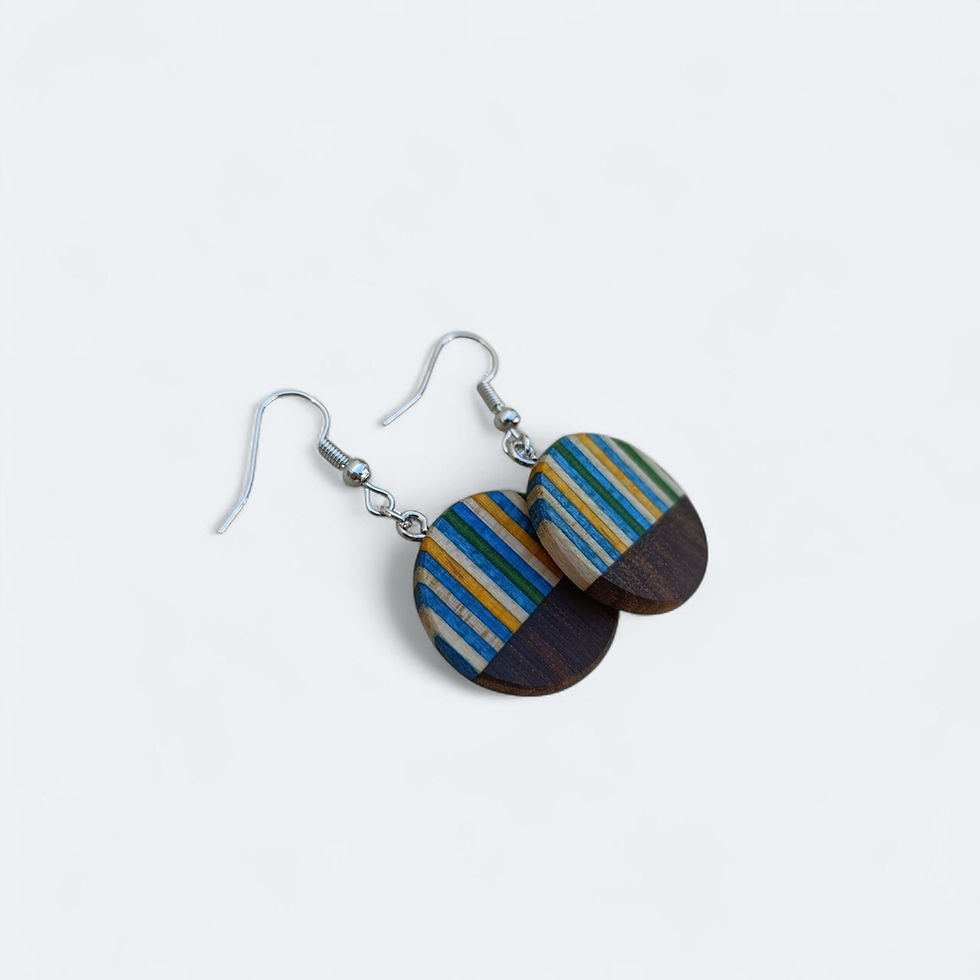 Thumbnail: Earrings - Walnut & Elm Circle