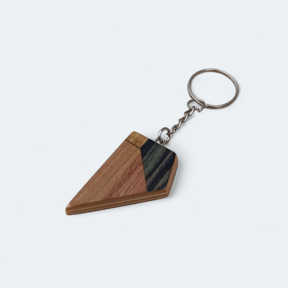 Thumbnail: Keyring - Asym Marquetry