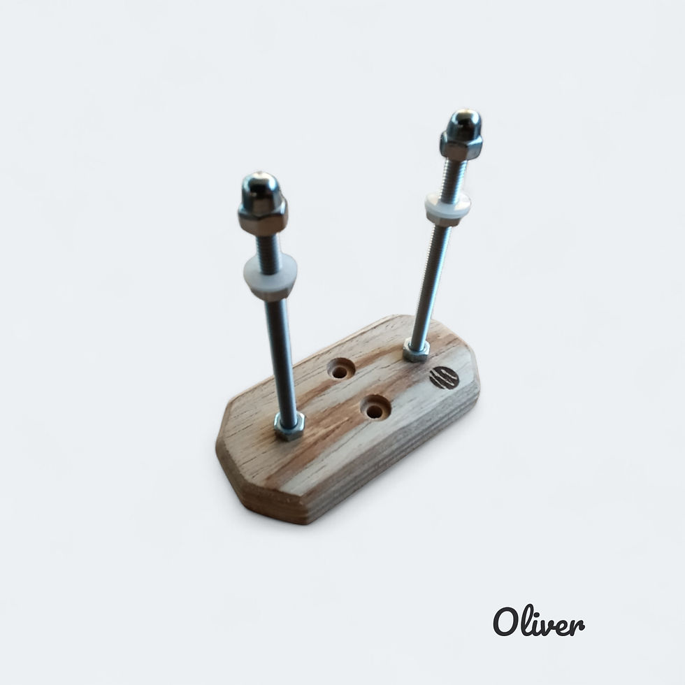 Thumbnail: Wall mount - Recycled skate - Octagon