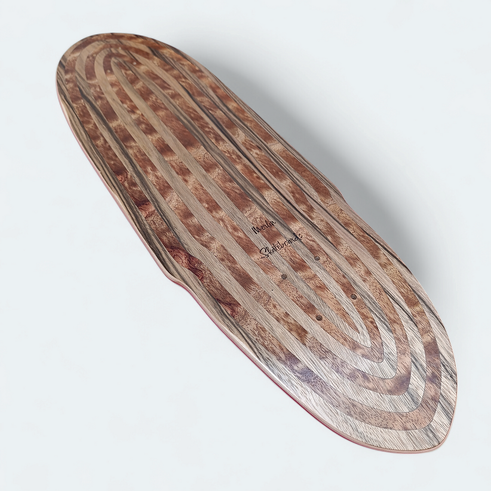 Miniature : Surfskate Circle Marquetry 29.35"