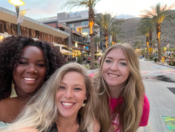 Three women from the ProSolve team take a selfie in downtown Palm Springs.