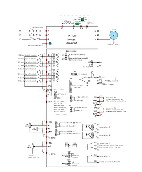 PI550 Series Wiring Diagram