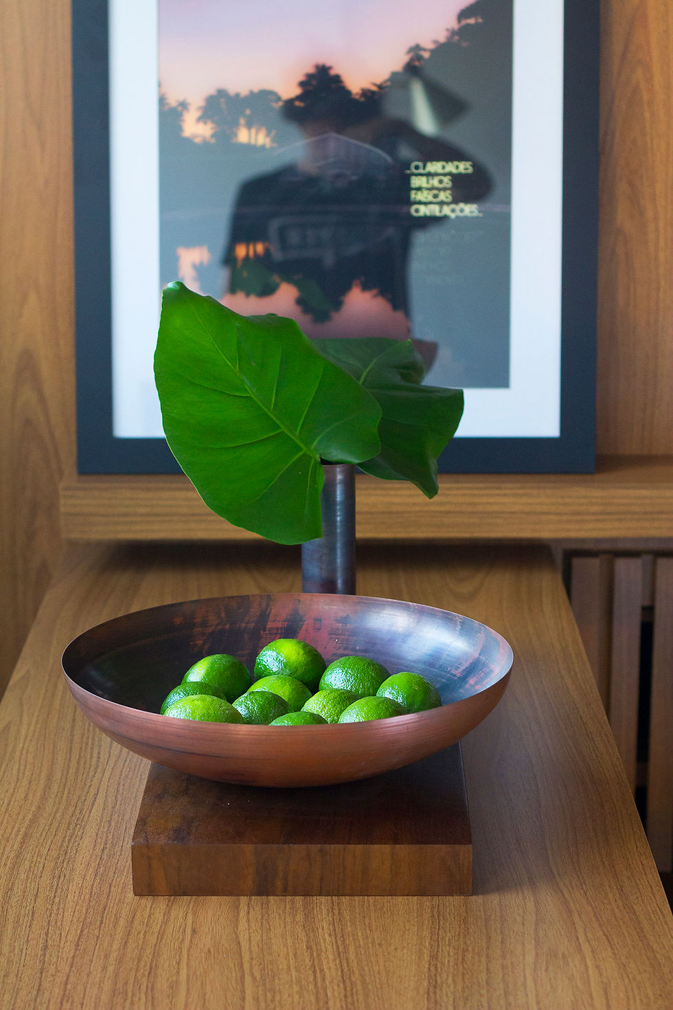 Thumbnail: Fruit bowl in copper and Brazilian wood, "Utopia"