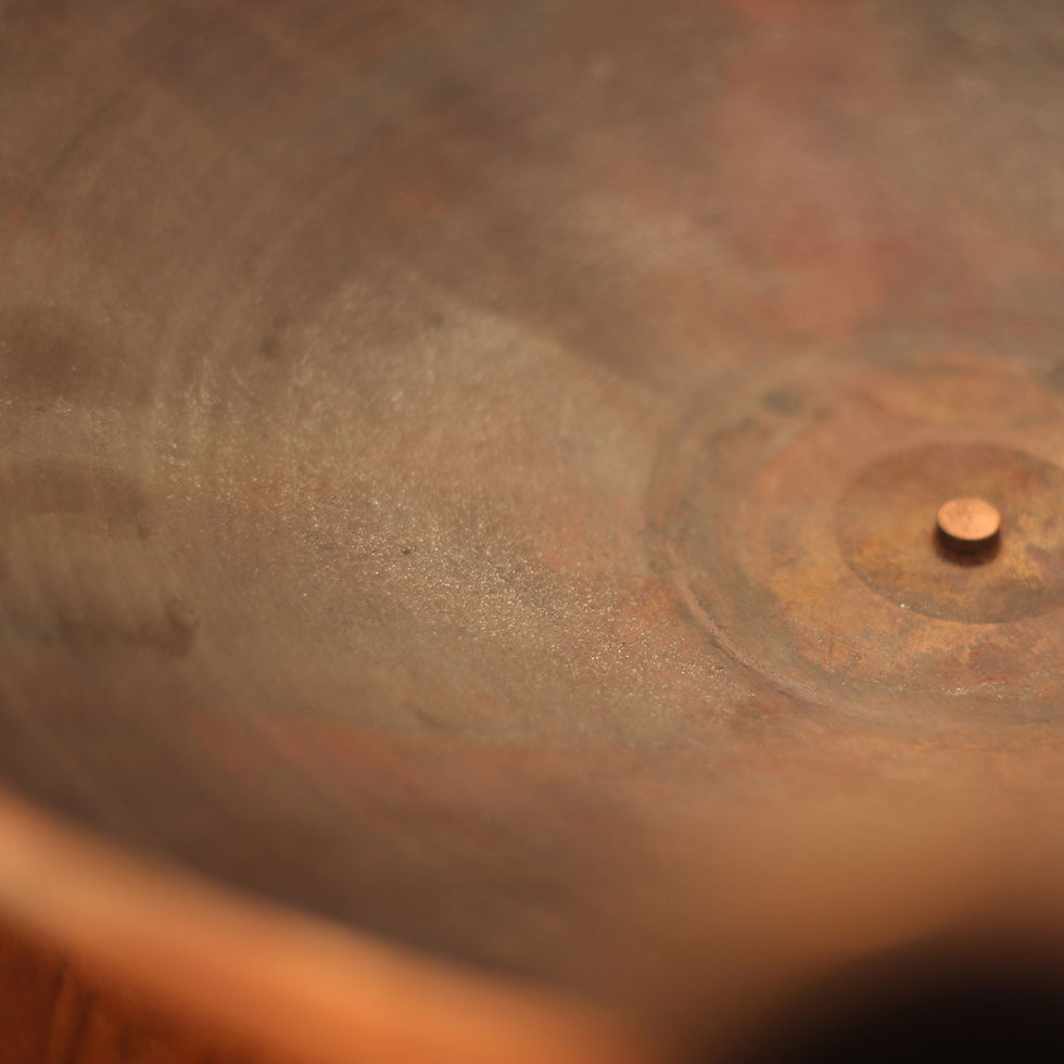 Thumbnail: Fruit bowl in copper and Brazilian wood, "Utopia"