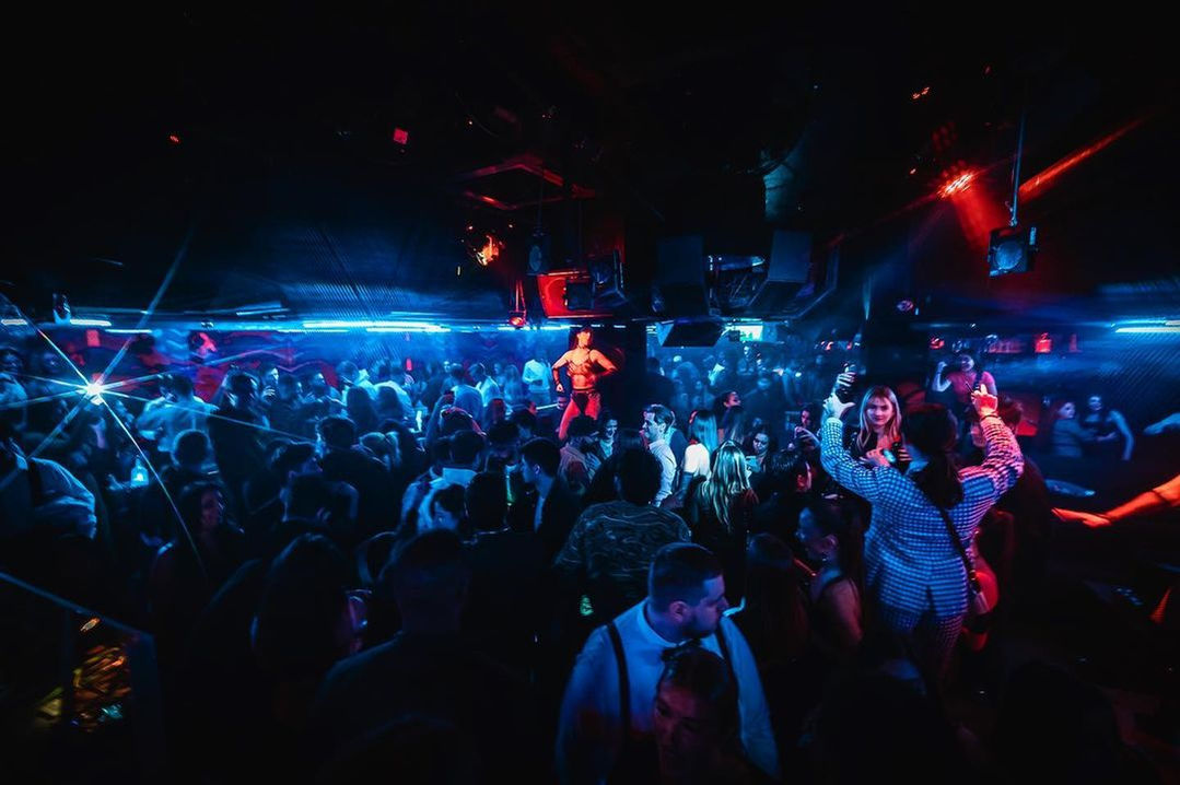 Libertine Club London crowded dancefloor during one of the club's events.