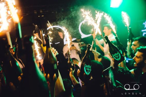 New Year's Eve bottle show at Tape London