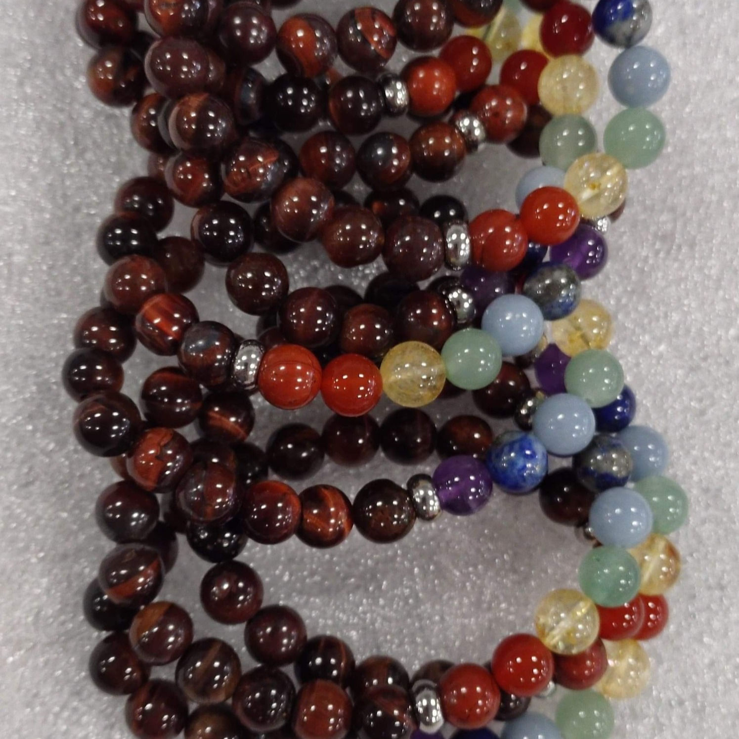 Red Tiger's Eye Chakra Bracelet