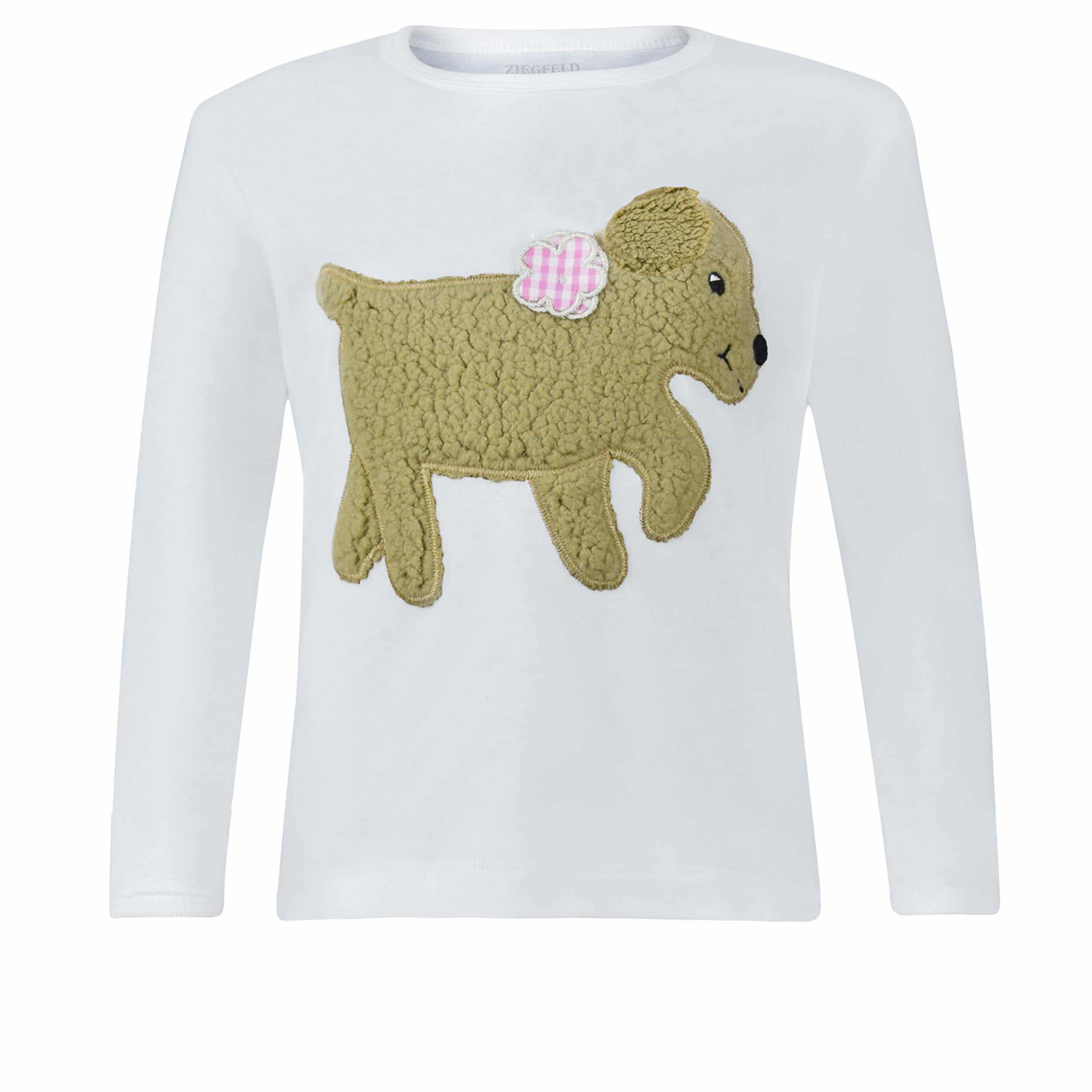 Tee-shirt Ziegfeld "bébé chien" fille