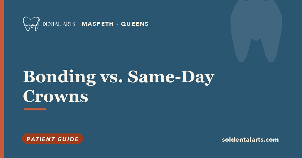 Composite Bonding vs. Same-Day Crowns: Which Repair Fits Which Tooth
