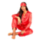 Thumbnail: Satin 3 Piece Scrunchie Pj Set