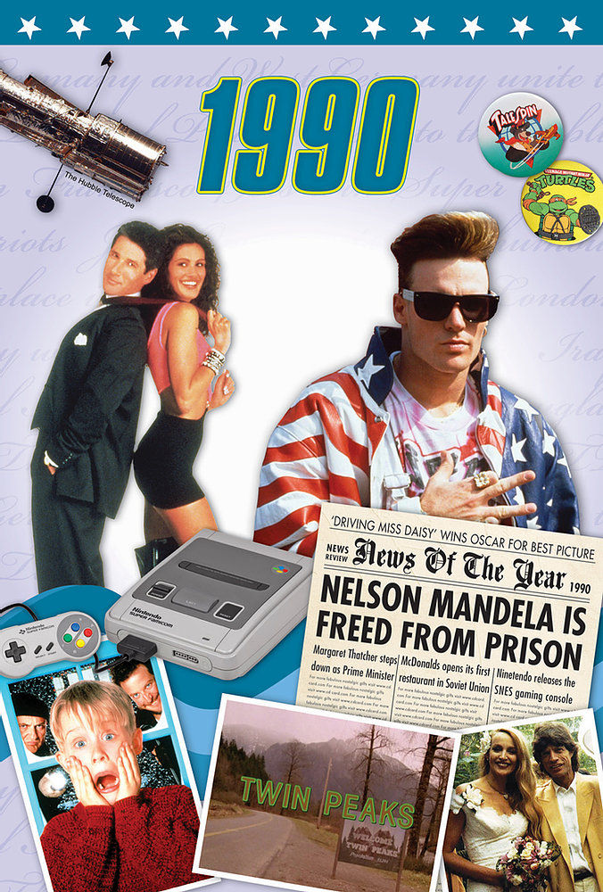 Thumbnail: 1990 Year of Birth Greeting Card + DVD