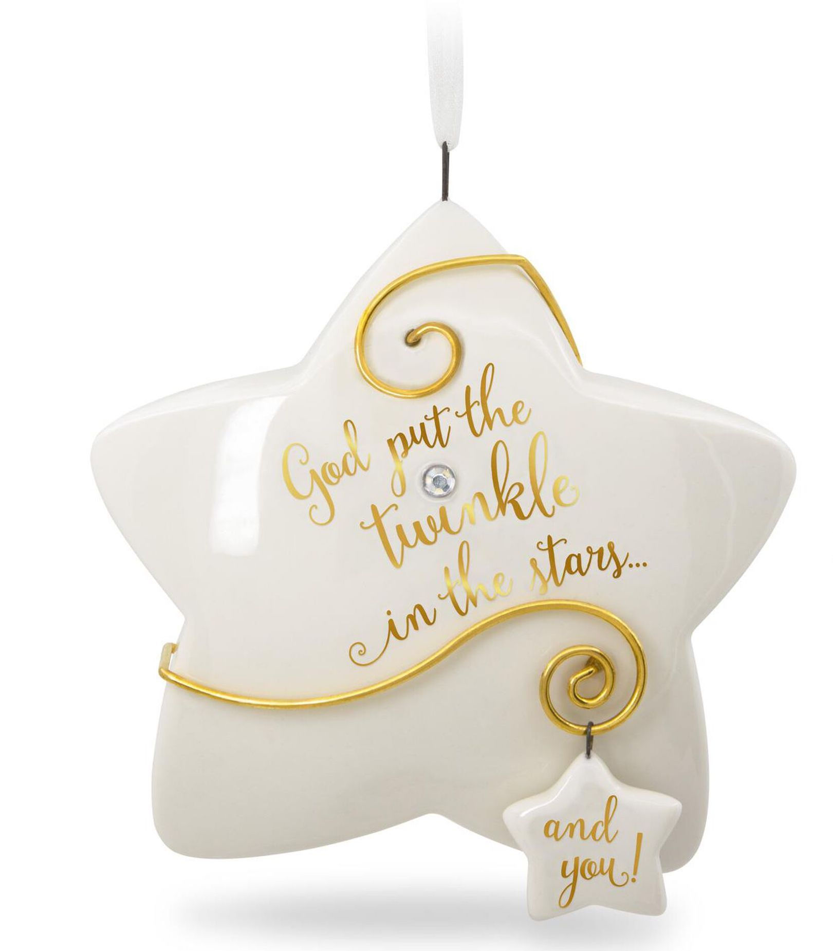 Hallmark Godchild You Shine Ornament NWT