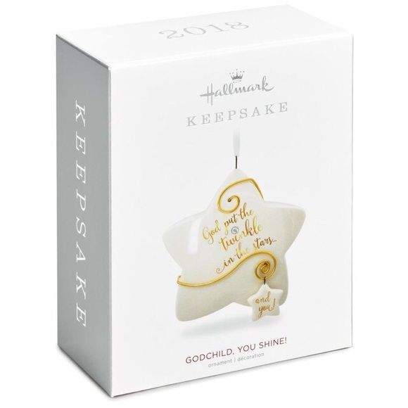 Thumbnail: Hallmark Godchild You Shine Ornament NWT