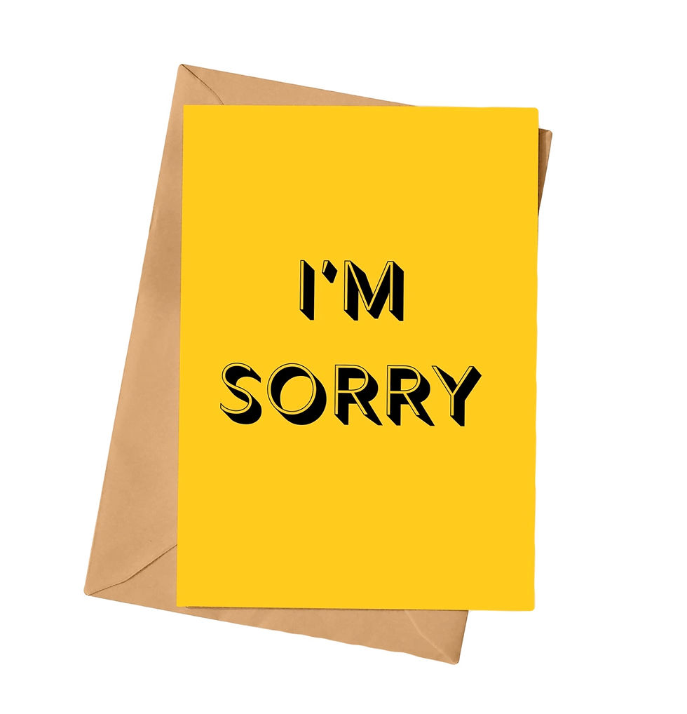 I’m Sorry Card 